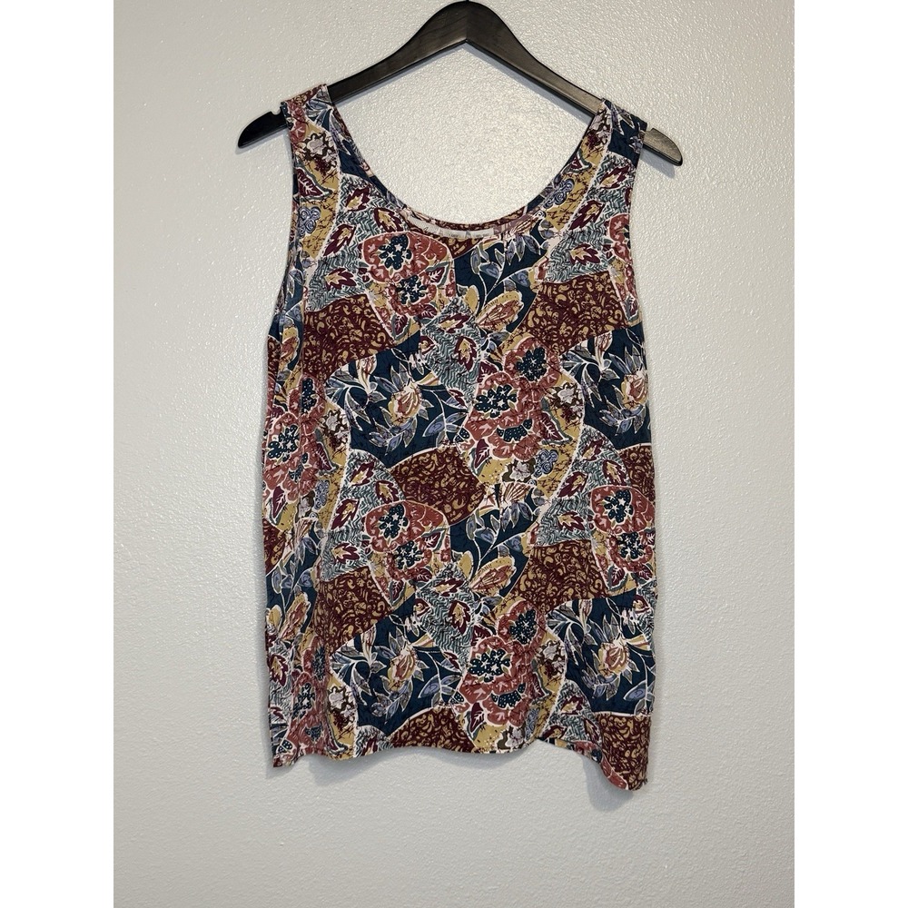 Jacquelin Ferrar 100% Silk Tank Top Sleeveless Womens Size Large